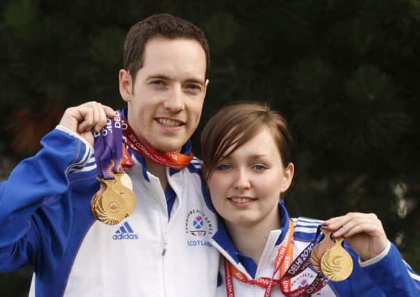 Jon Hammond and Jen McIntosh were Commonwealth Games target shooting champions in Delhi in 2010, and have now been selected for the 2014 Scotland team to take part in the Games in Glasgow. Picture: Danny Lawson/PA