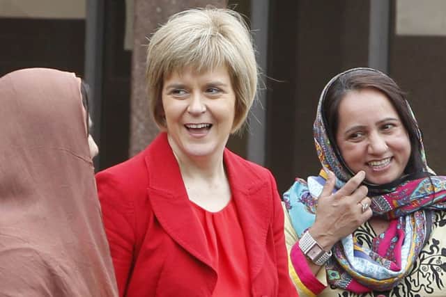 Nicola Sturgeon on the campaign trail. Picture: PA