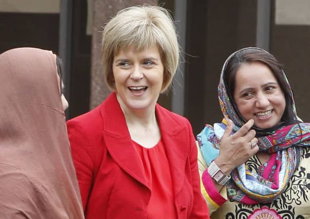 Nicola Sturgeon on the campaign trail. Picture: PA