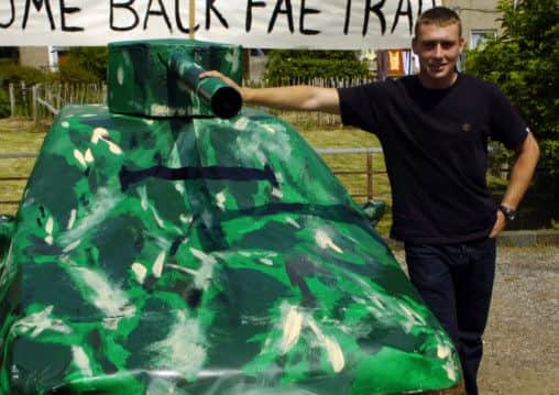 Robbie Morrison, 31, who was murdered in Wester Hailes after serving 6 months in Iraq with the Scots Guards. Pic: Greg Macvean