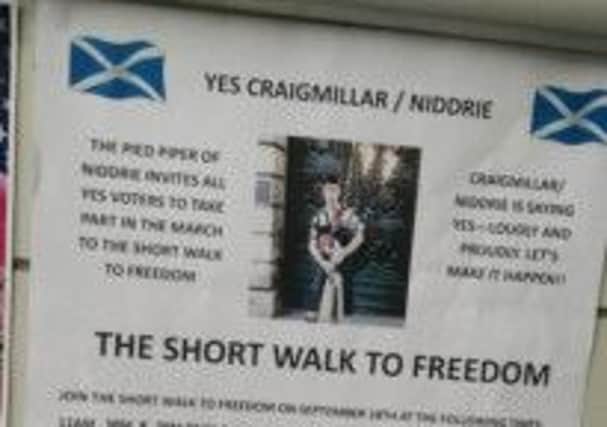 Poster advertising the proposed 'Short Walk to Freedom' event. Pic: comp