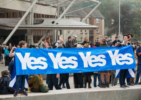 Supporters of independence have further events planned to keep the pressure on. Picture: Ian Georgeson