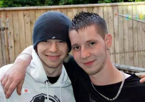 Darren Gilpin, left, was said to have been more of a brother than a cousin to Keith Spence, right. Picture: contributed