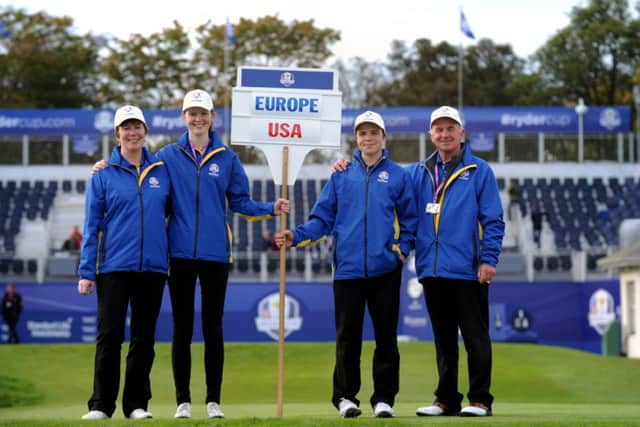 Katie and Fiona Darling, and David and Ian Boath. Picture: Jane Barlow