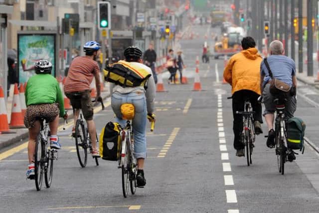 Cyclists should never ride more than two abreast. 
Picture: Ian Rutherford