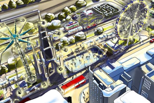 The attractions in Princes Street Gardens will include the relocated Star Flyer. Picture: contributed