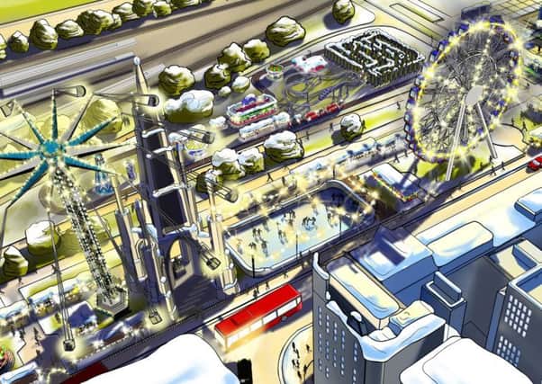 The attractions in Princes Street Gardens will include the relocated Star Flyer. Picture: contributed