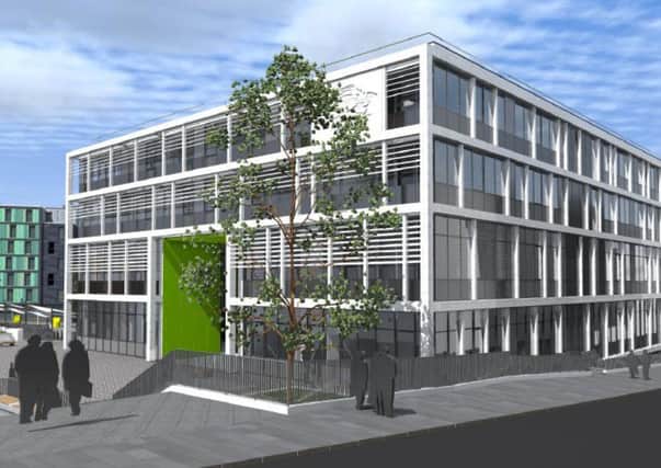 An artist's impression of the new Boroughmuir High School. Picture: Comp