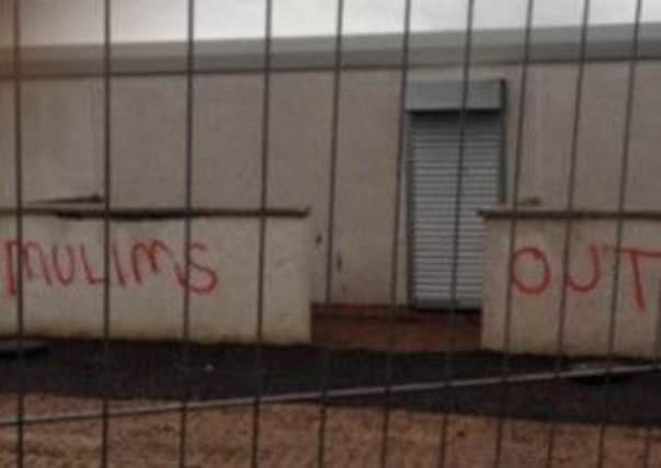 Some of the graffiti in Livingston. Picture: @migliamille