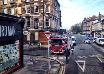The street was sealed off. Picture: @Liamrudden