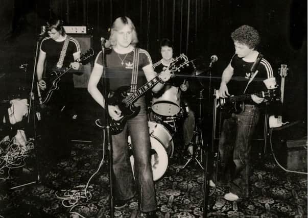 Kenny in 1979 with Rough Edge, the band he was with before Glory Hunters. Picture: Comp