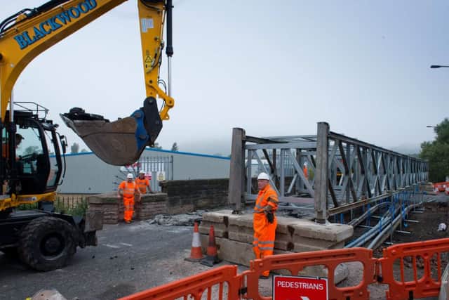 A great deal of work has gone into the borders rail link. Picture: Alex Hewitt