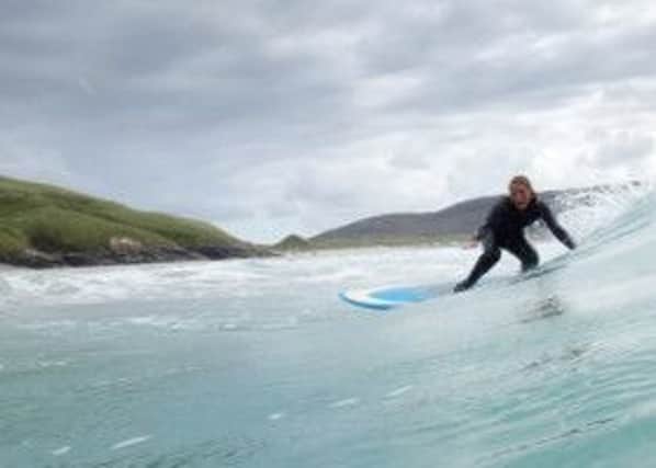 Phoebe Strachan puts in some practice in preparation for her trip to Punta Rocas in Peru. Picture: comp
