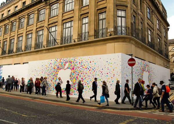 The site of the new Apple store in Princes Street. Picture: Scott Louden