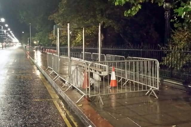The missing Princes Street bus shelter. Picture: comp