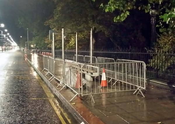 The missing Princes Street bus shelter. Picture: comp