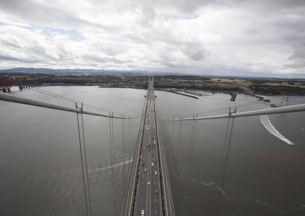 Police are attending an accident on the Forth Road Bridge.