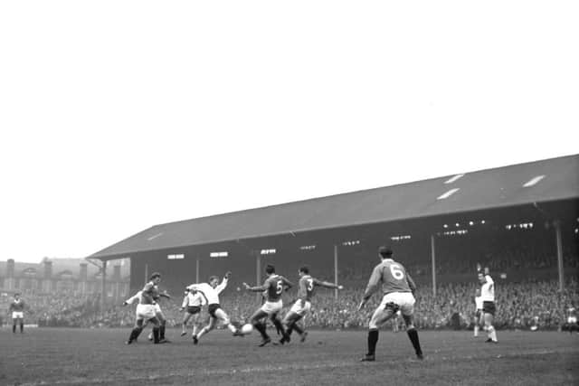 Edinburgh University is offering a free six-week online course in Football. Pic: Hearts v Rangers at Tynecastle November 1965, by Albert Jordan & George Smith.