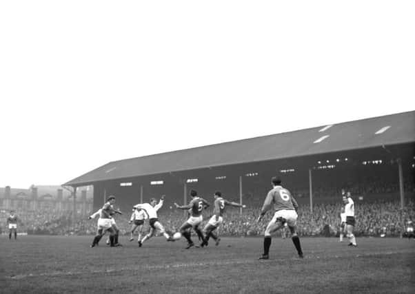 Edinburgh University is offering a free six-week online course in Football. Pic: Hearts v Rangers at Tynecastle November 1965, by Albert Jordan & George Smith.