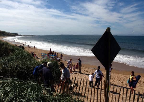 The beach at Gullane. Picture: Colin Hattersley