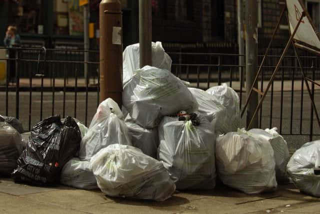 Trade waste in the Capital's streets. Picture: Dan Phillips