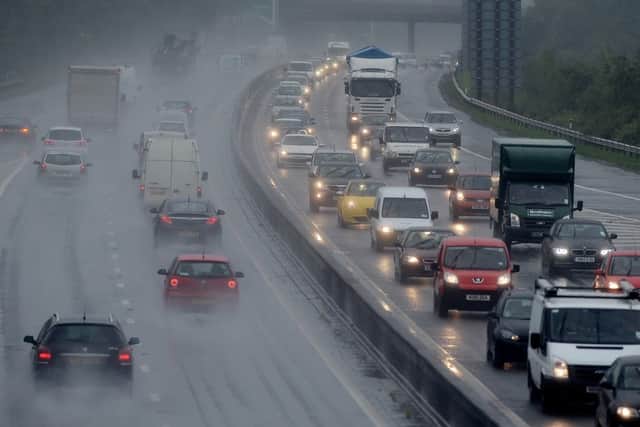Rain has been making driving conditions challenging. Picture: Neil Hanna