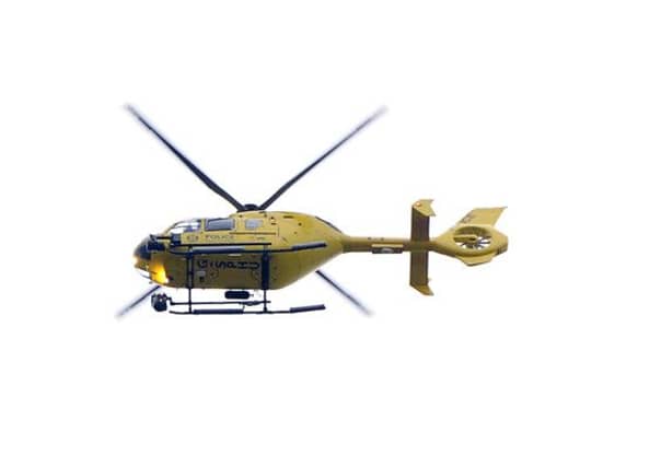A helicopter was called out to help with the search. Picture: Michael Gillen
