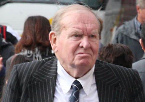 Eric Miller leaves court yesterday. Picture: Lesley Donald