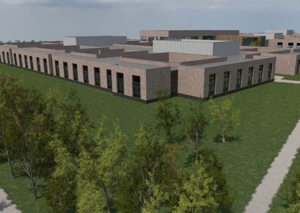 An artists impression of phase one of the REH campus development.