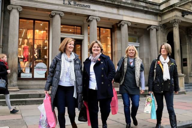 George Street has seen a rise in footfall but business chiefs say more needs to be done. Picture: Gordon Fraser