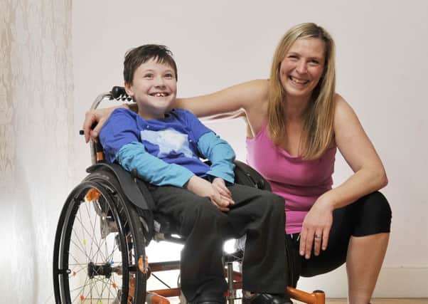 Beau Rendall with mum Tracy who is planning a fundraising challenge. Picture: Phil Wilkinson