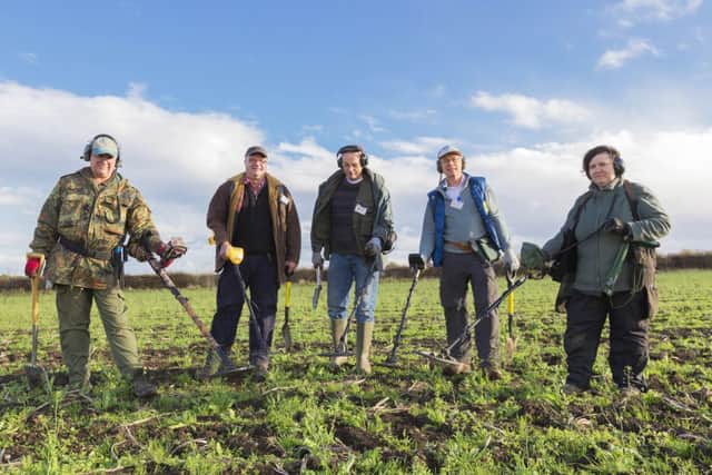 The Scottish Detector Club in action, Alastair Hacket is second from right. Picture: Malcolm McCurrach
