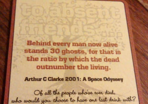 It is hoped the beer mats will prevent drinkers from bottling up about death and encourage conversations in the bar. Picture: comp