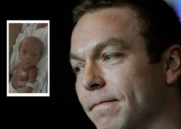 Sir Chris Hoy tweeted a picture of Callum. Picture: Montage