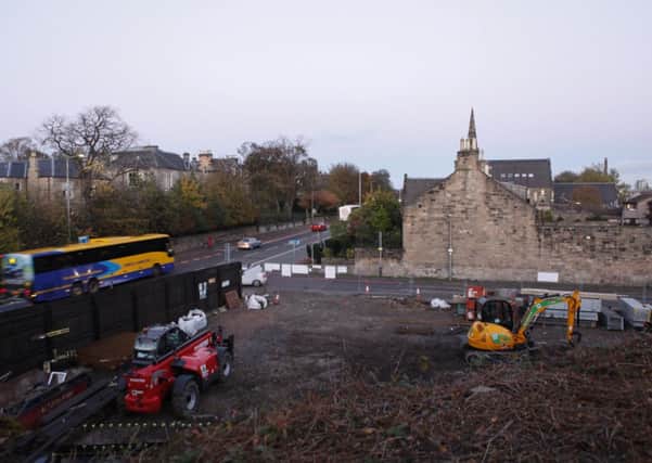 Work at the corner of Wester Coates and Balbirnie Place. Picture: Toby Williams