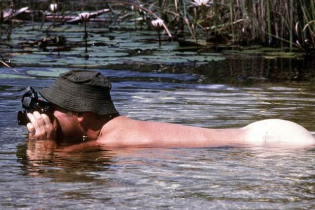 David Rae's cheeky attempt to photograph a waterlily. Picture: contributed