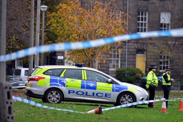 Police are on the scene at Leith Links. Picture: Jon Savage