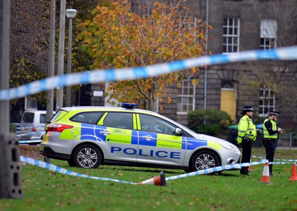 Police are on the scene at Leith Links. Picture: Jon Savage