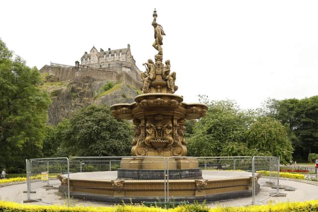 The A-listed Ross Fountain in Princes Street Gardens. Picture: Scott Louden
