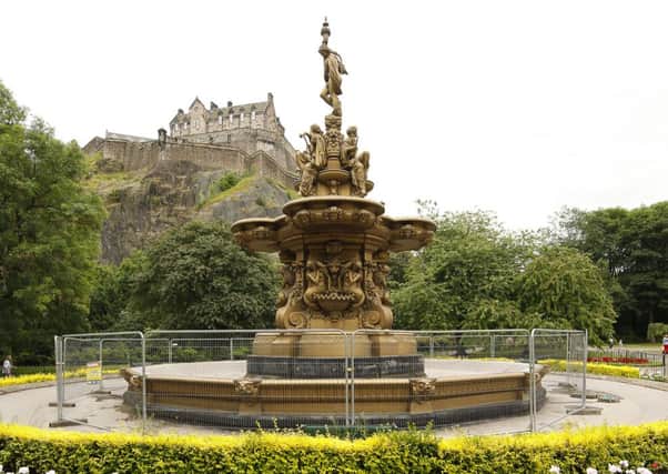 The A-listed Ross Fountain in Princes Street Gardens. Picture: Scott Louden