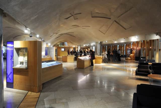 The Parliament foyer area is considered to be too dark. Picture: Phil Wilkinson