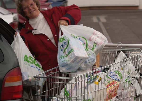 Most shoppers are bringing reusable bags rather than pay 5p for carriers. Picture: Colin Hattersley