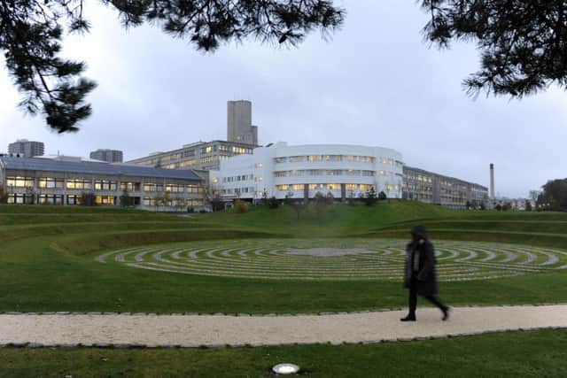 The girl was taken to Ninewells Hospital. Picture: Ian Rutherford
