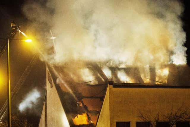 St Paul's Chapel in Muirhouse is destroyed by fire. Picture: Scott Taylor