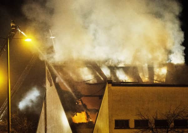 St Paul's Chapel in Muirhouse is destroyed by fire. Picture: Scott Taylor