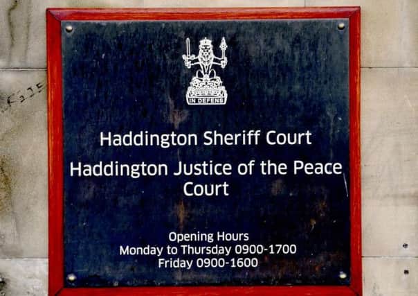 Richard Conlin appeared at Haddington Sheriff Court. Picture: Gordon Fraser