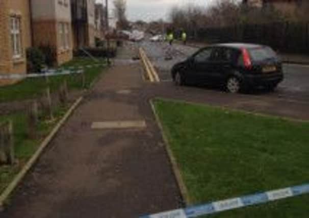The street has been sealed off. Picture: Pete Alba