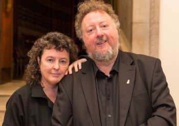 Carol Ann Duffy and John Sampson. Pic: Comp