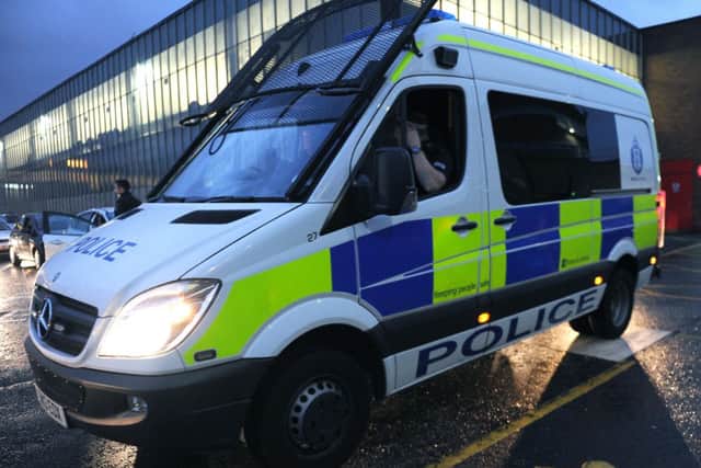230 officers were deployed in this morning's raids. Picture: Lisa Ferguson