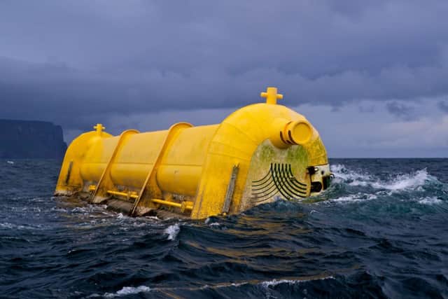 Aquamarine Power hope to continue maintaining their Oyster 800 wave machine. Picture: Comp